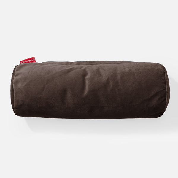 Cylinderkudde 20 x 55cm - Sammet Espresso 01