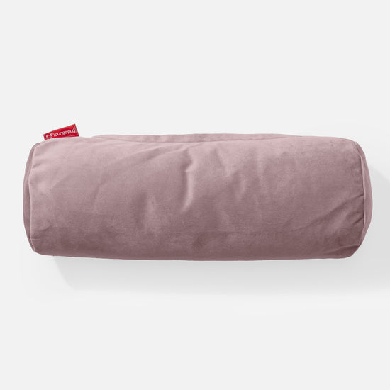 Cylinderkudde 20 x 55cm - Sammet Rosa 02