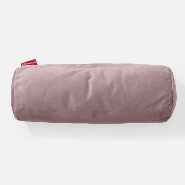 Cylinderkudde 20 x 55cm - Sammet Rosa 01