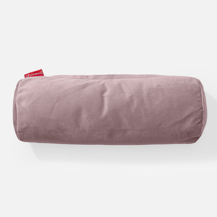 Cylinderkudde 20 x 55cm - Sammet Rosa 02
