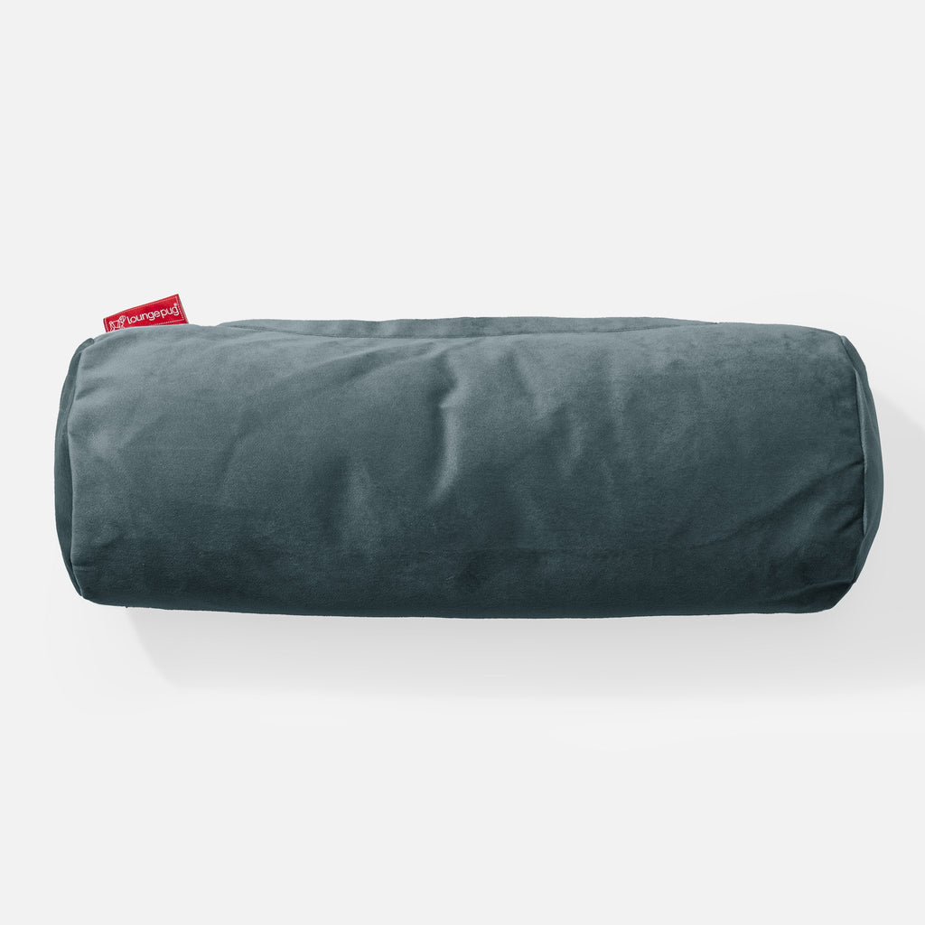 Cylinderkudde 20 x 55cm - Sammet Teal 02