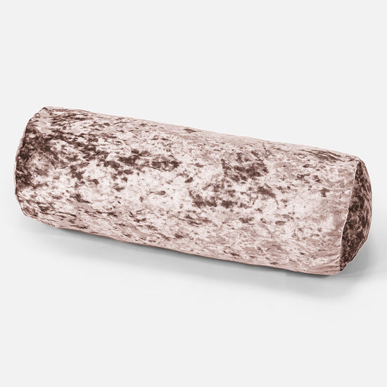 Cylinderkudde 20 x 55cm - Vintagesammet Tryffel 01