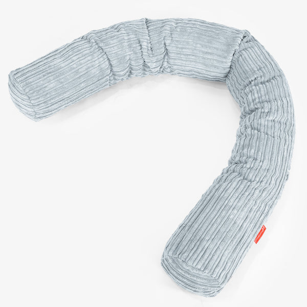 Cylinderkudde C150-L, CloudSac Memoryskum - Klassisk Manchestertyg Baby Blå 01