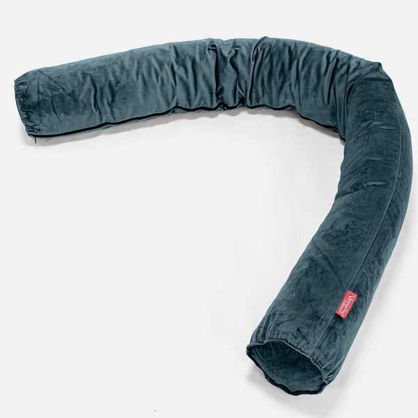 Cylinderkudde XXL - Sammet Teal 01