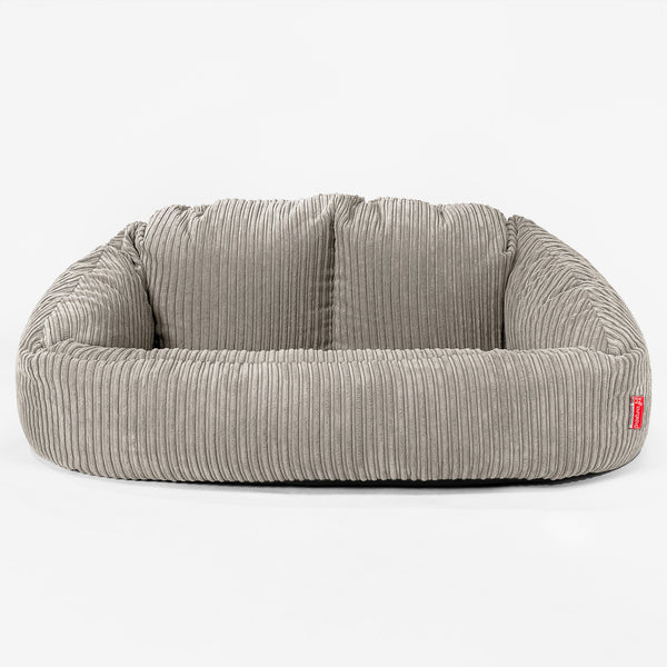 Enorm Saccosäck Soffa Bubble för Barn 3-14 år - Klassisk Manchestertyg Minkbrun 01