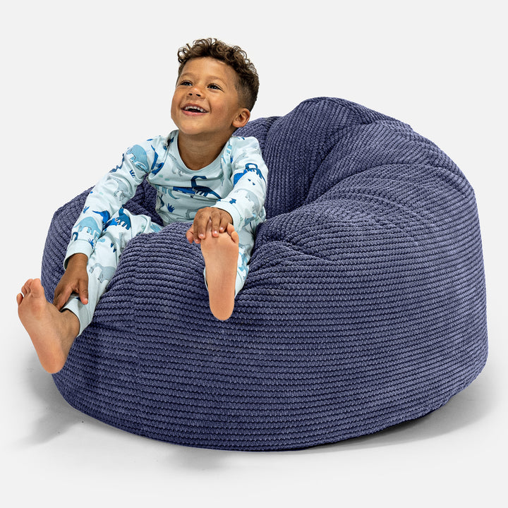 Enorm Snuggle-saccosäck för Barn 3-8 år - Pom-pom Lila 01