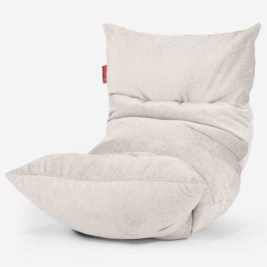 Eva Lounger Saccosäck - Chenille Gräddvit 01