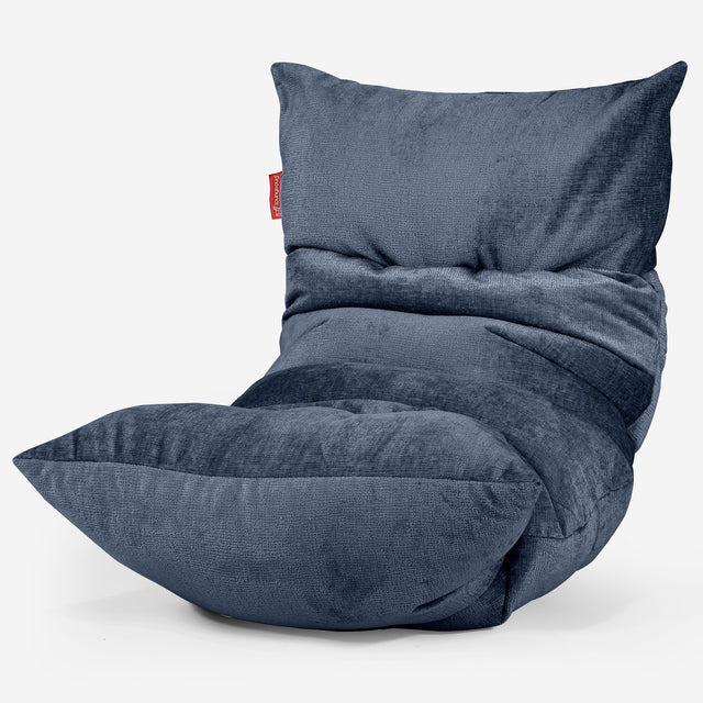 Eva Lounger Saccosäck - Chenille Marinblå 01
