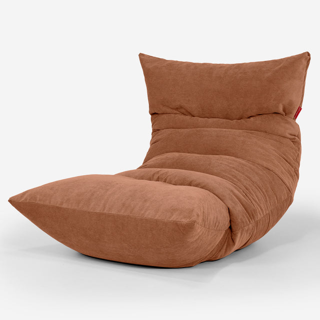 Eva Lounger Saccosäck - Smalspårig Manchestertyg Orange 01