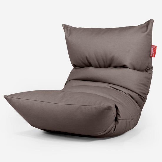 Eva Lounger Saccosäck - Veganskt Läder Chokladbrun 01