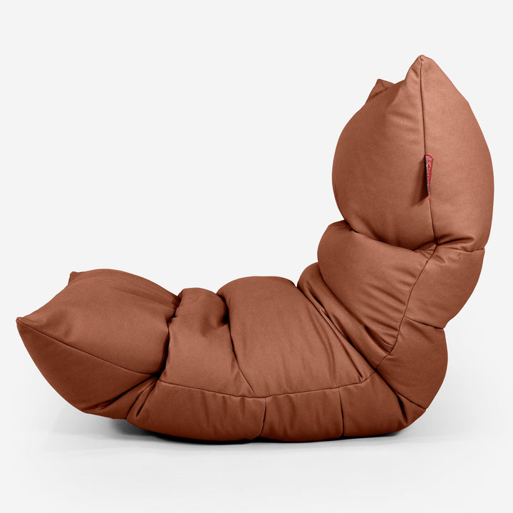 Eva Lounger Saccosäck - Veganskt Läder Kastanj 02
