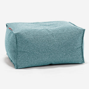Liten Fotpall - Interalli-ull Cyan