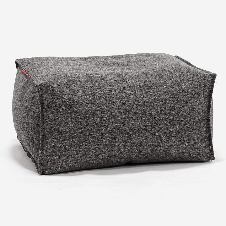 Fotpall Sittpuff - Interalli-ull Grå 01
