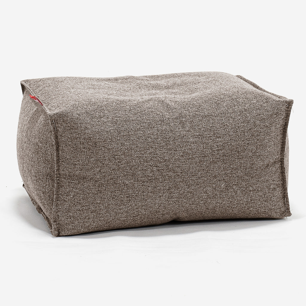 Fotpall Sittpuff - Interalli-ull Gulbrun 01