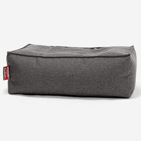 Fotpall Sittpuff Stor - Interalli-ull Grå 01