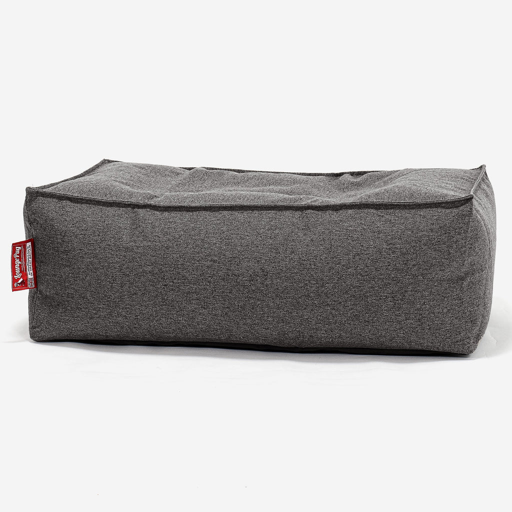 Fotpall Sittpuff C100-L, CloudSac Memoryskum - Interalli-ull Grå 01