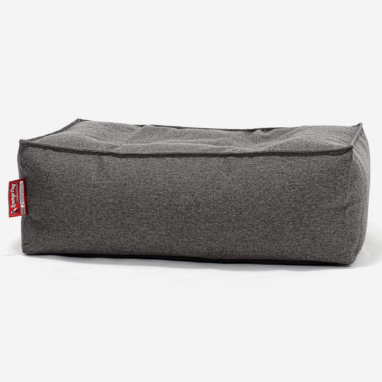 Fotpall Sittpuff C100-L, CloudSac Memoryskum - Interalli-ull Grå 01