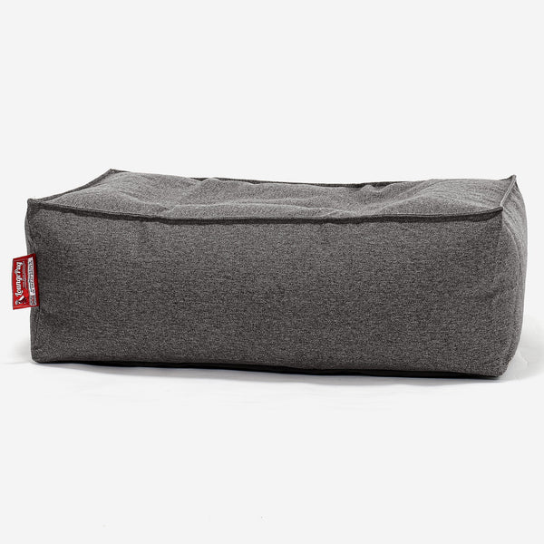 Fotpall Sittpuff C100-L, CloudSac Memoryskum - Interalli-ull Grå 01