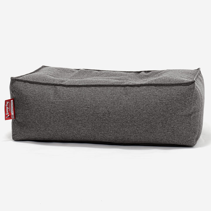 Fotpall Sittpuff C100-L, CloudSac Memoryskum - Interalli-ull Grå 01