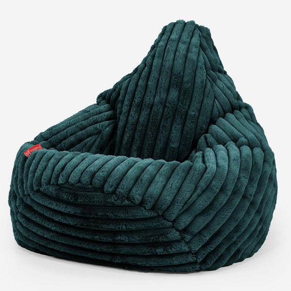 Game Fåtölj Saccosäck - Ultraplyschmanchestertyg Teal 01