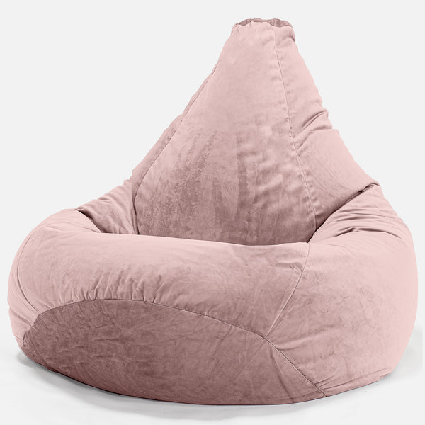 Game Fåtölj Saccosäck - Sammet Rosa 01