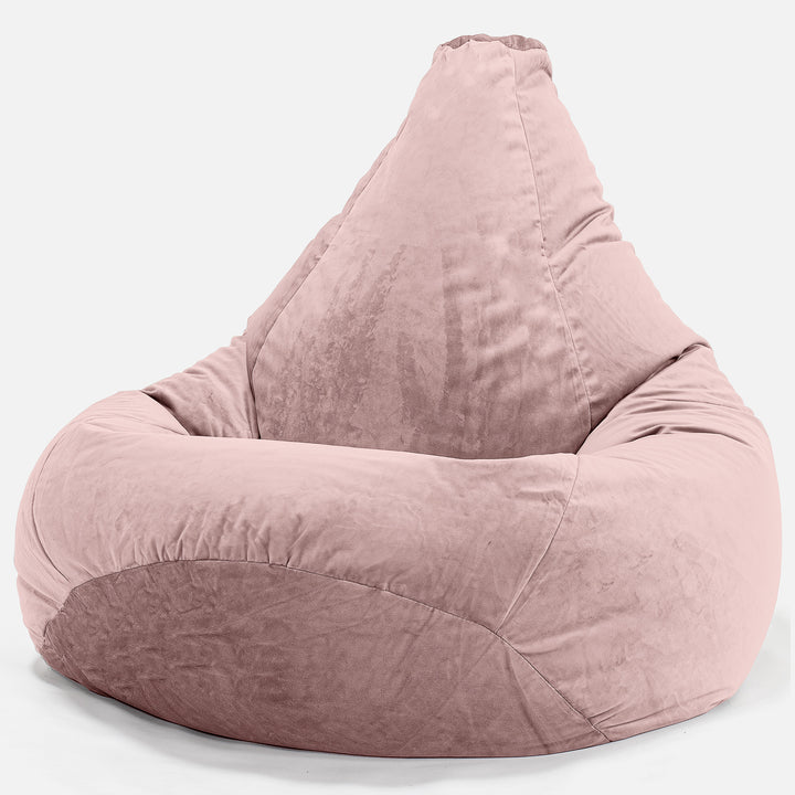 Game Fåtölj Saccosäck - Sammet Rosa 02