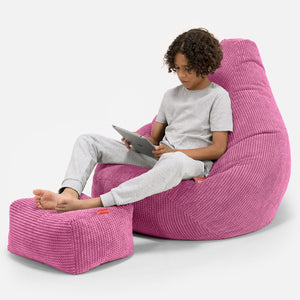 Gamingsaccosäck för Barn 6-14 år - Pom-pom Rosa