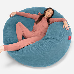 Jätte Saccosäck XXL 'Mega Mammut' - Pom-pom Turkos