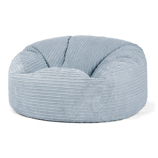 Jätte Saccosäck Soffa 'Mammut' - Klassisk Manchestertyg Baby Blå 01