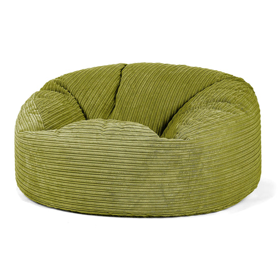 Jätte Saccosäck Soffa 'Mammut' - Klassisk Manchestertyg Limegrön 01