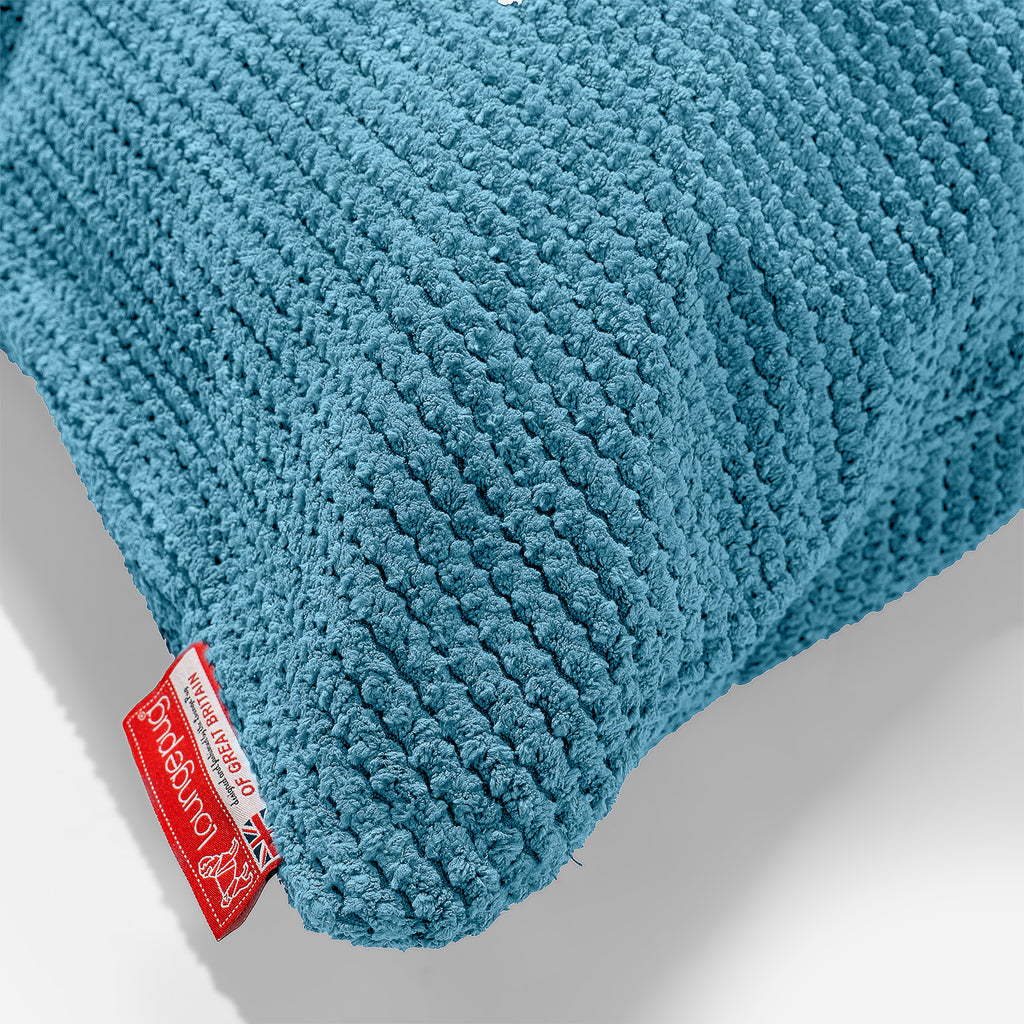 Kudde XL 70 x 70cm - Pom-pom Turkos 03