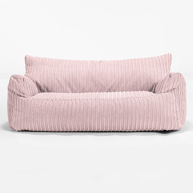 Josephine Saccosäckssoffa för Barn 1-5 år - Klassisk Manchestertyg Rosa 01