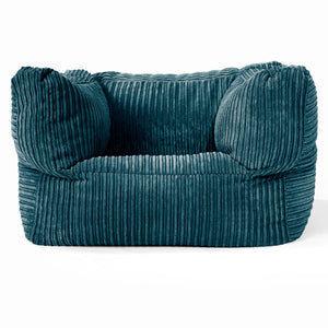 Albert Sittsäck Fåtölj - Klassisk Manchestertyg Teal