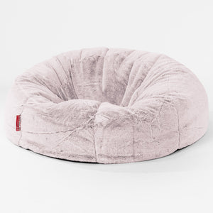 Klassisk Saccosäck Soffa - Fuskkaninpäls Gammelrosa