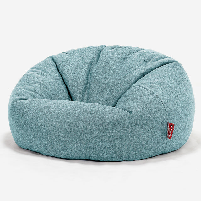 Klassisk Saccosäck Soffa - Interalli-ull Cyan 01