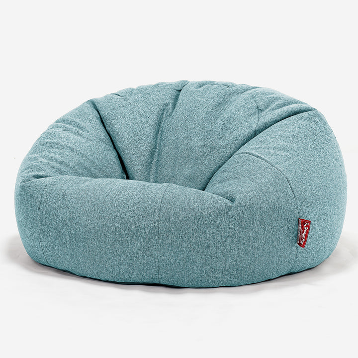 Klassisk Saccosäck Soffa - Interalli-ull Cyan 01