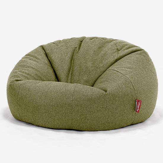 Klassisk Saccosäck Soffa - Interalli-ull Limegrön 01