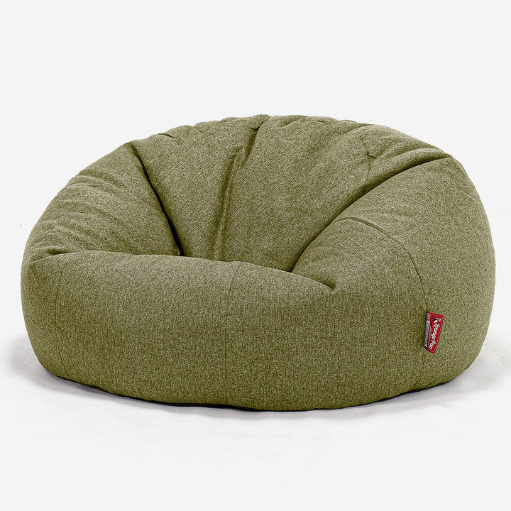 Klassisk Saccosäck Soffa - Interalli-ull Limegrön 01