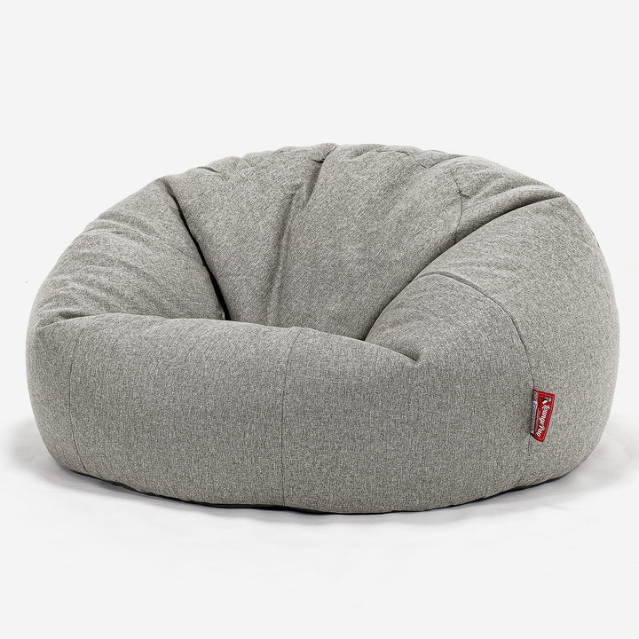 Klassisk Saccosäck Soffa - Interalli-ull Silverfärgad 01