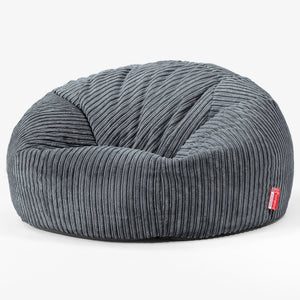 Klassisk Saccosäck Soffa - Klassisk Manchestertyg Skiffergrå