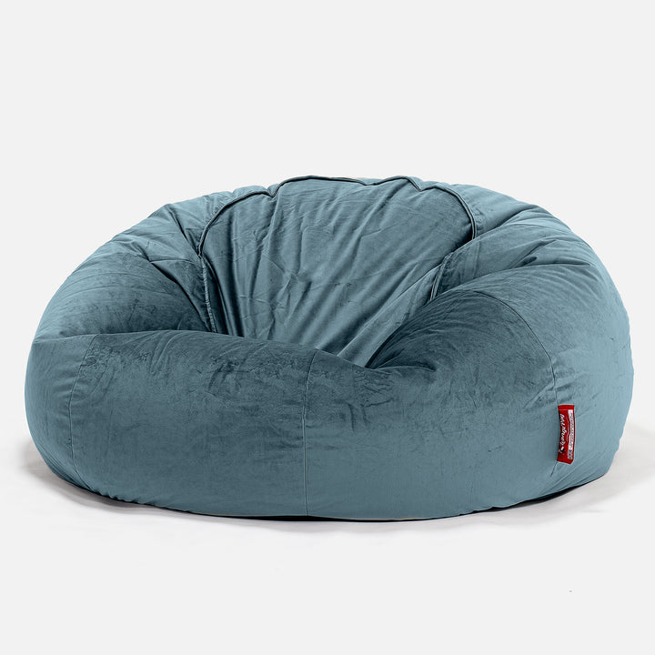 Klassisk Saccosäck Soffa - Sammet Teal 01