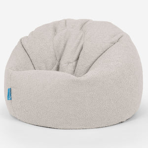 Klassisk Sittsäck Stol Barn 1-5 år - Boucle Elfenbensvit