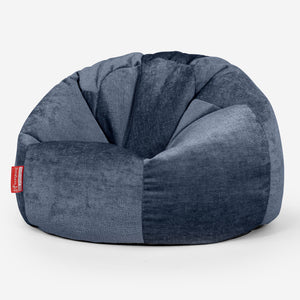 Klassisk Sittsäck Stol - Chenille Marinblå