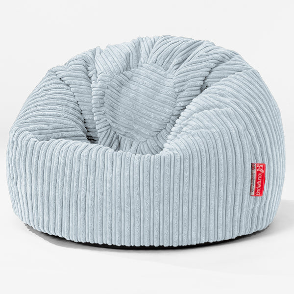 Klassisk Sittsäck Stol Barn 1-5 år - Klassisk Manchestertyg Baby Blå 01