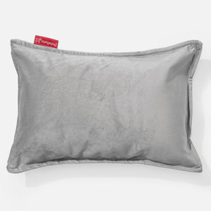 Kuddfodral 35 x 50cm - Sammet Silverfärgad