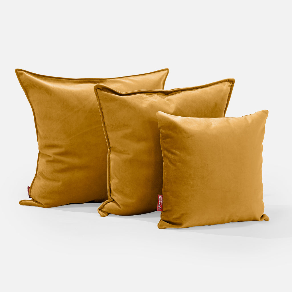 Kudde 47 x 47cm - Sammet Guld 02