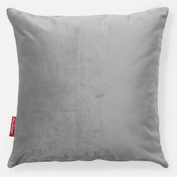 Kudde 47 x 47cm - Sammet Silverfärgad 01