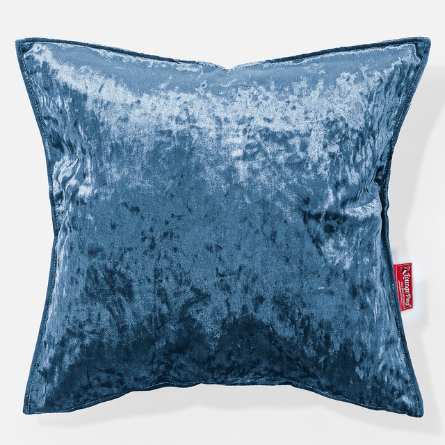 Kudde XL 70 x 70cm - Vintagesammet Teal 01