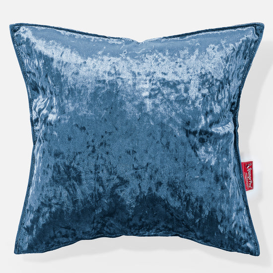 Kudde 47 x 47cm - Vintagesammet Teal 01