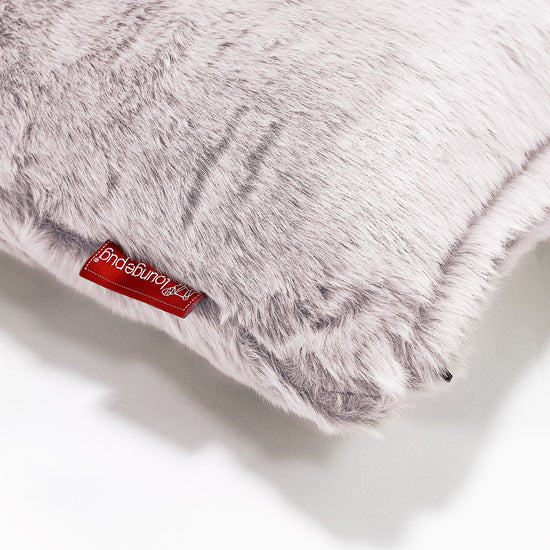 Jätte Kudde C50-L 40 x 80cm, CloudSac Memoryskum - Fuskkaninpäls Gammelrosa 02